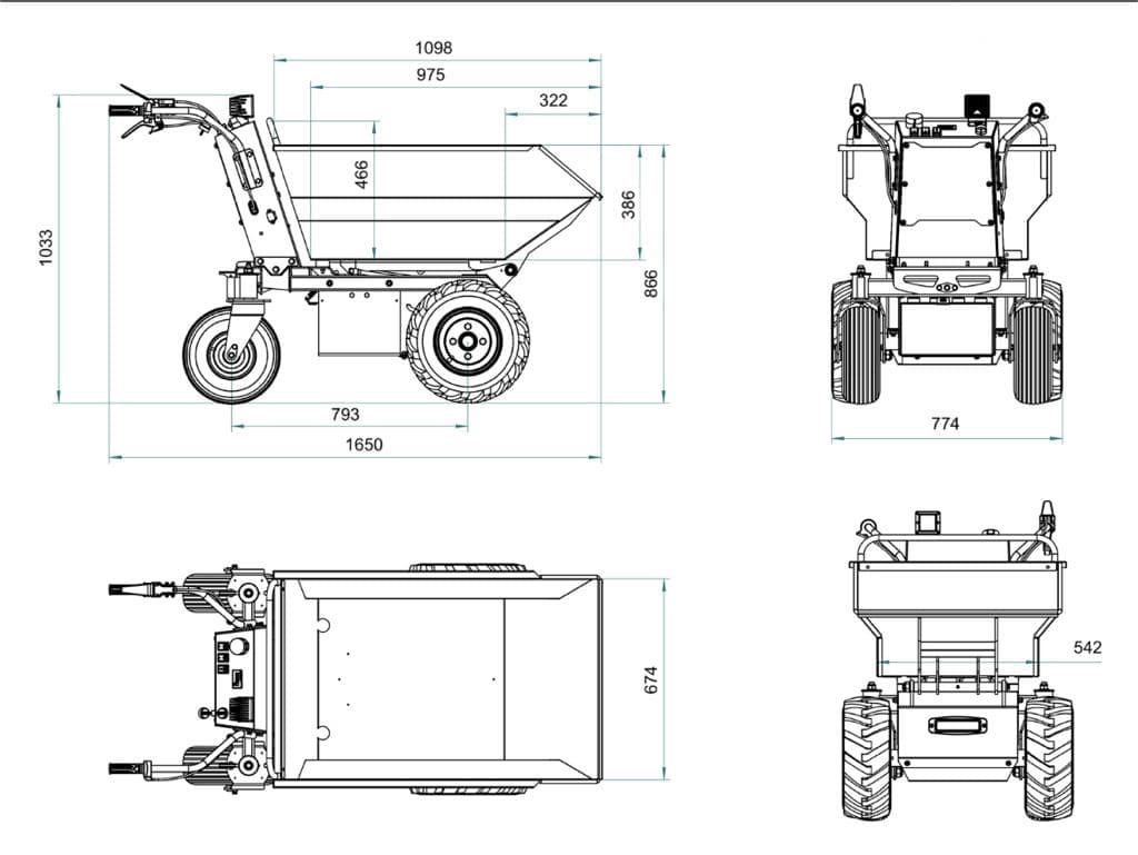Dimensioni WB500E 884550
