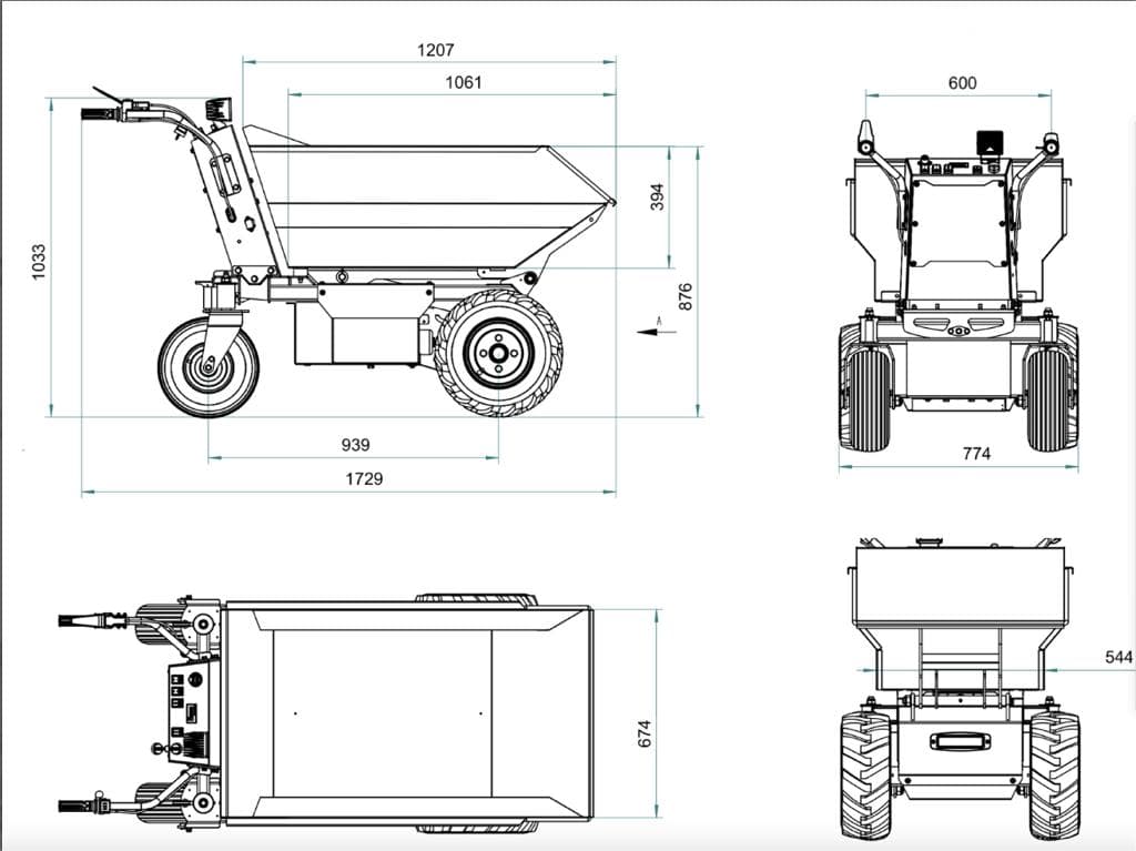 Dimensioni WB500EH 884560